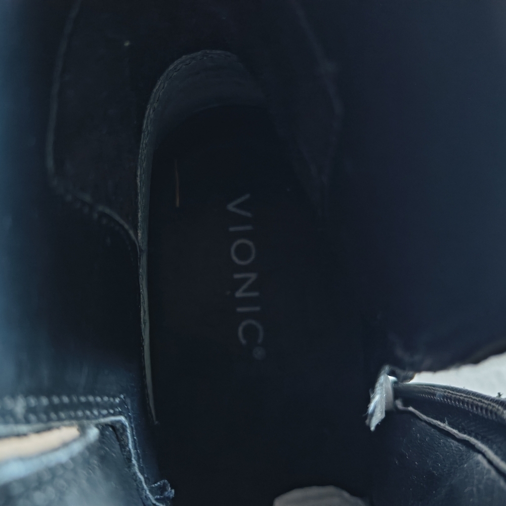Vionic Women's Suede Black Ankle Boots Size 8.5 - Picture 8 of 10